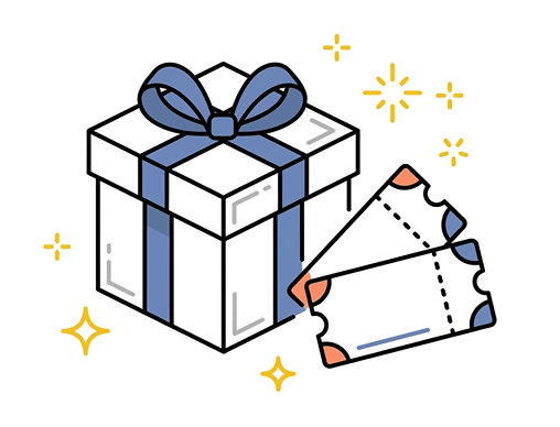 Gift(ギフト)をゲット！のイメージ